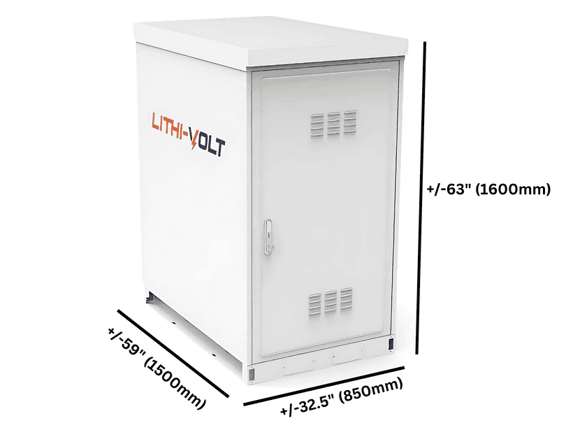 Lithi-Volt Self-Contained BESS 57.6KWH 12KW LiFePO4 Solar Battery System for Outside Installation product picture 3